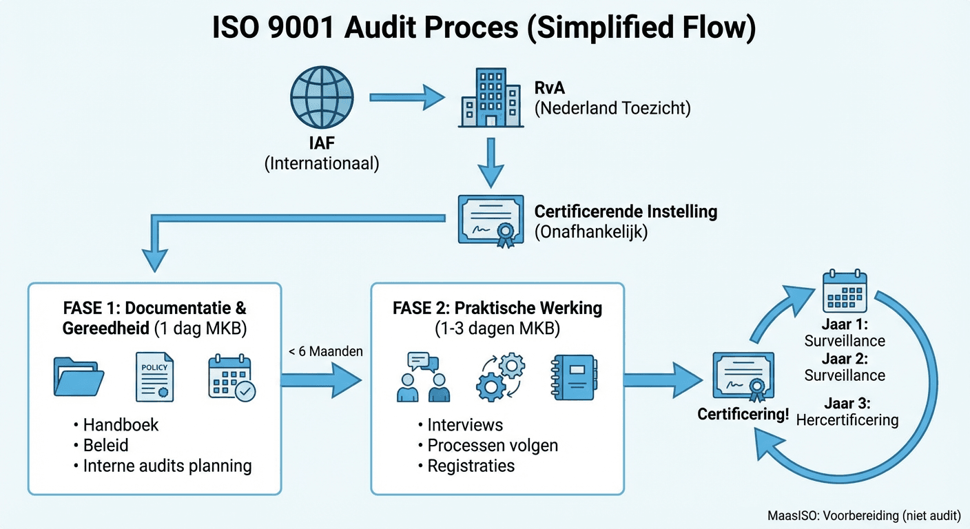 Hoe verloopt een ISO 9001 audit